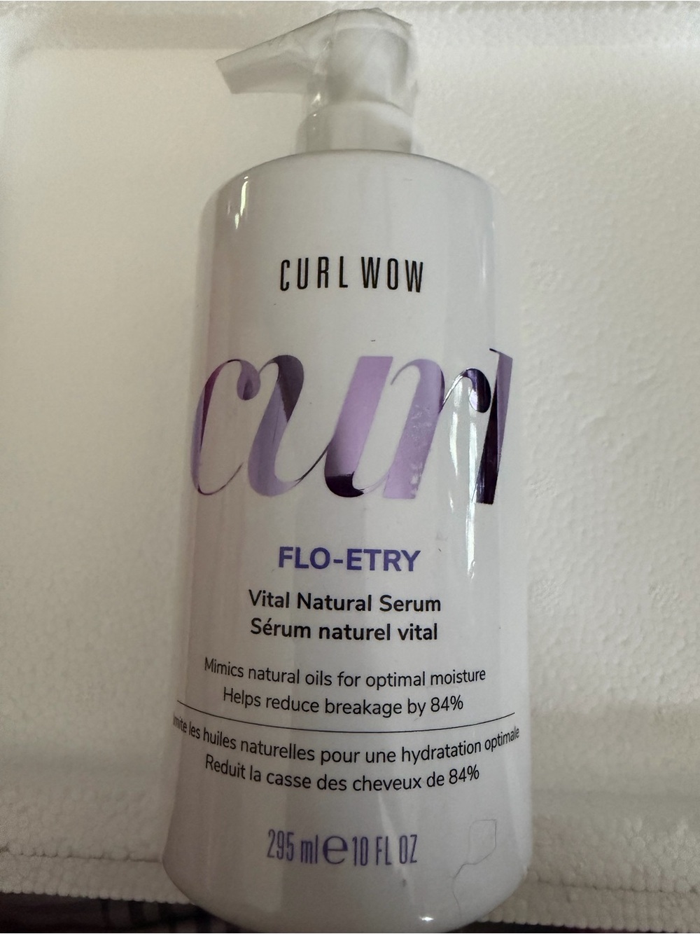Curl Wow FLO-ETRY Vital Natural Serum – Purple/White